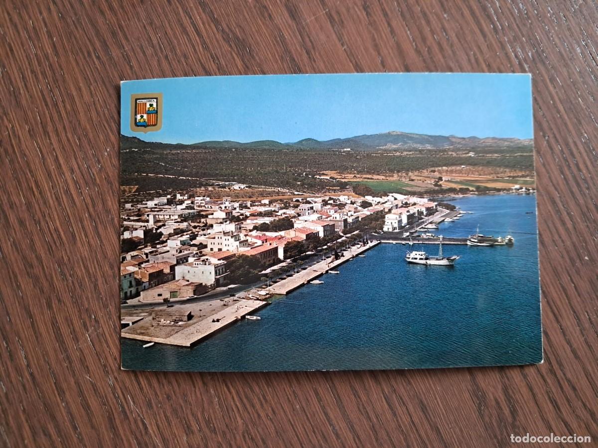 Postales: postal de Espa&ntilde;a, vista a&eacute;rea de Porto Colom, Felanitx, Mallorca n&ordm; 1973. a&ntilde;os 70.