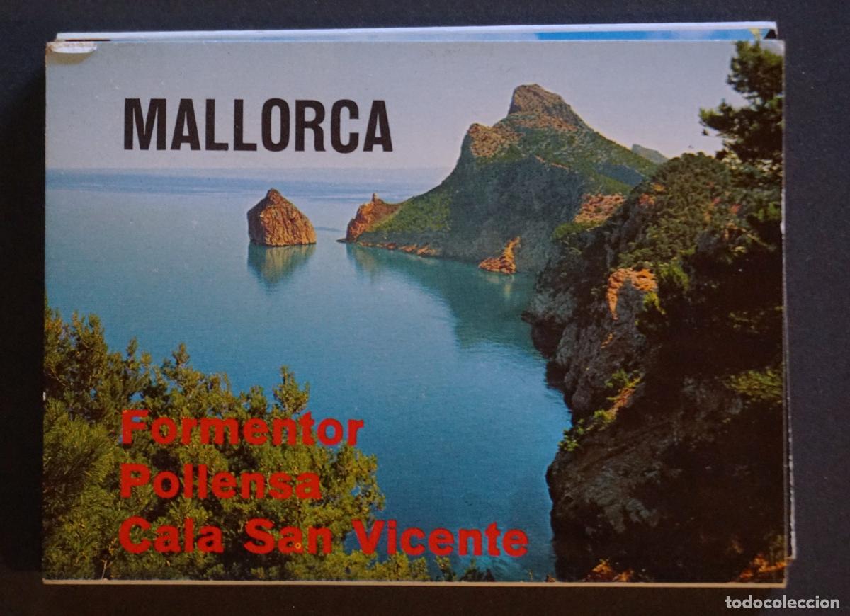 Postales: Mallorca, carpeta en acorde&oacute;n con 12 peque&ntilde;as postales (medidas 10x7 cm) ver fotos