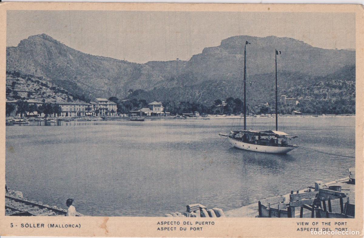 Postales: SOLLER (MALLORCA) ASPECTO DEL PUERTO - HUECOGRABADO MUMBRU N&ordm;5 - S/C