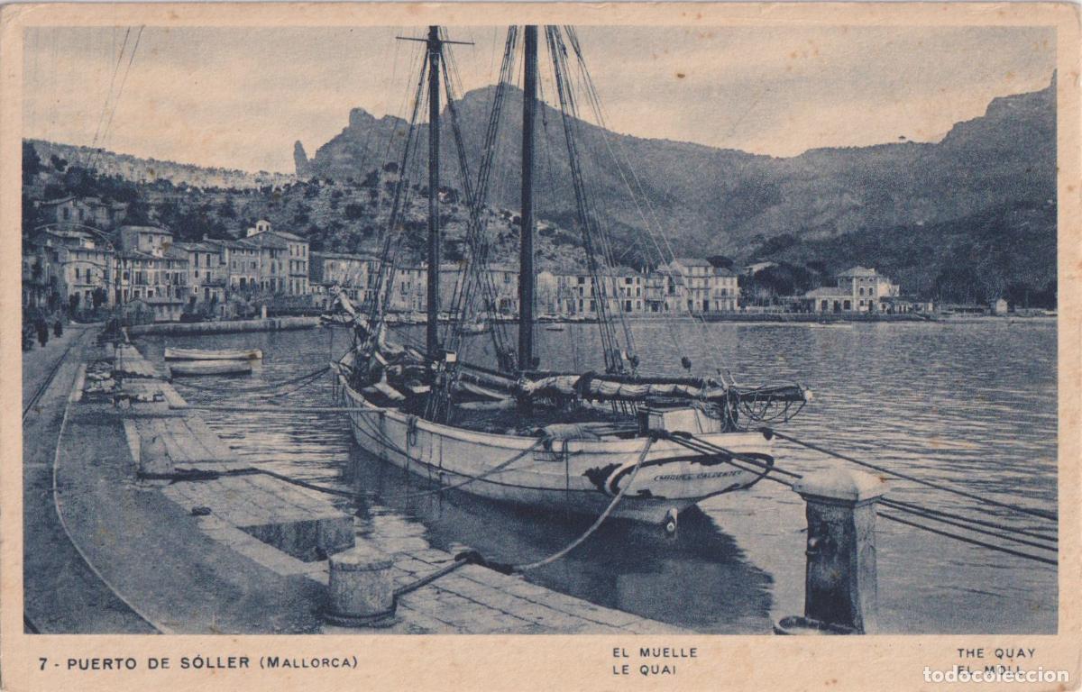 Postales: SOLLER (MALLORCA) EL MUELLE - HUECOGRABADO MUMBRU N&ordm;7 - S/C