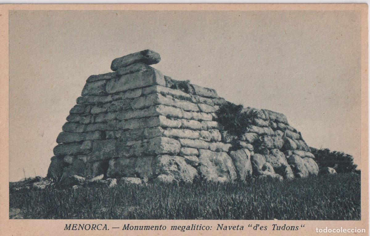 Postales: SOLLER (MALLORCA) MONUMENTO MEGAL&Iacute;TICO: NAVETA D'ES TUDONS - HUECOGRABADO MUMBRU N&ordm;5 - S/C