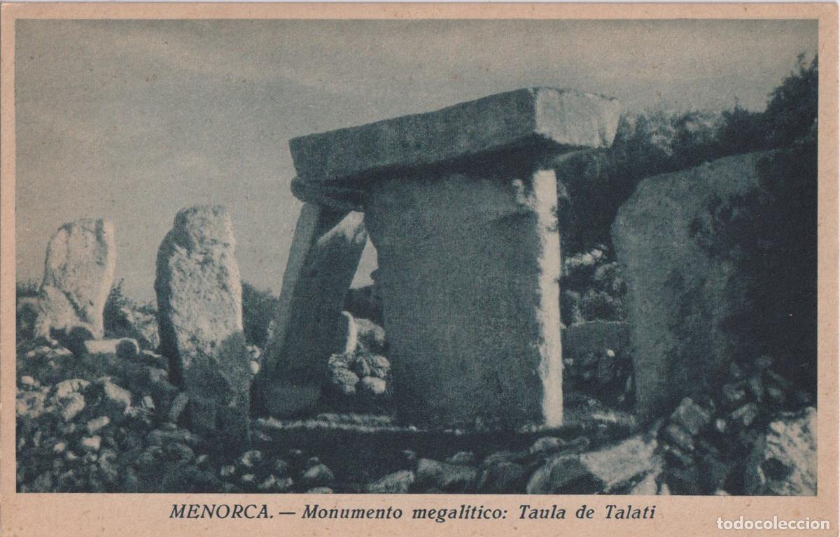 Postales: SOLLER (MALLORCA) MONUMENTO MEGAL&Iacute;TICO: TAULA DE TALATI - HUECOGRABADO MUMBRU N&ordm;5 - S/C