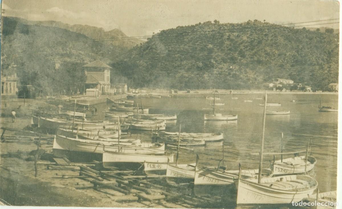 Postales: MALLORCA. PUERTO DE S&Oacute;LLER. FOTOGR&Aacute;FICA. CIRCULADA HACIA 1945. MUY RARA.