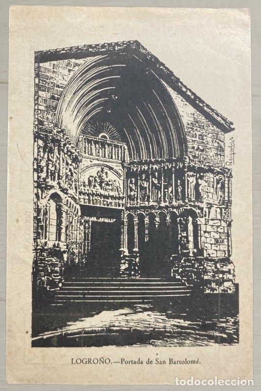 Postales: CPA Logro&ntilde;o - Reverso Guerra Civil 1937 - Correo Militar Italiano CTV a Rovereto - Matasellos Uffici