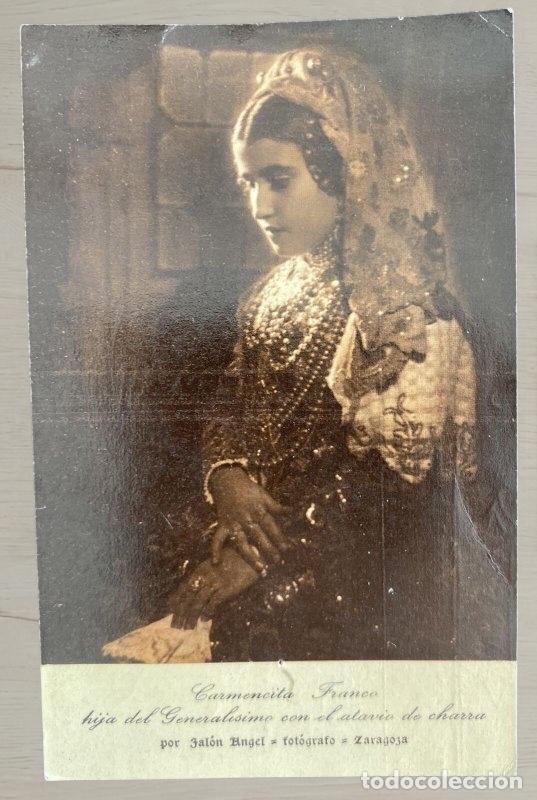 Postales: CPA Guerra Civil 1937 - Carmencita Franco - Reverso Circulado por Poste Militari Italiano a Udine -