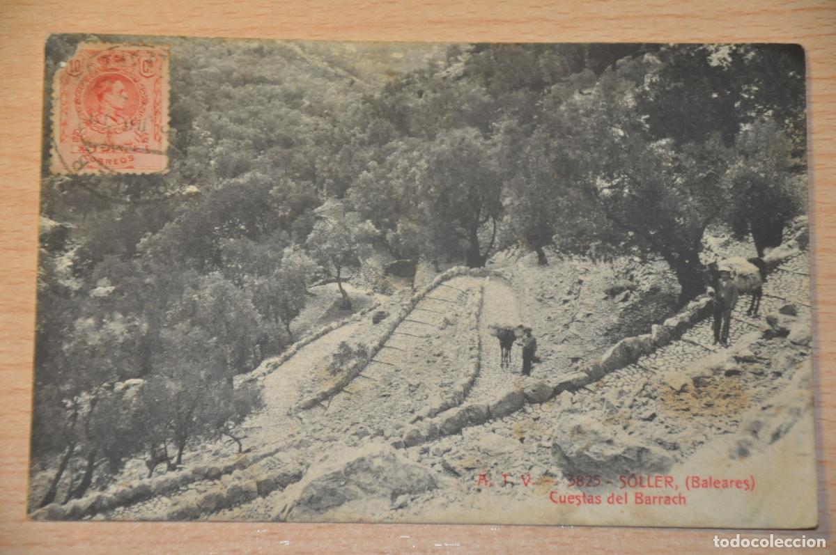 Postales: postal soller (baleares), cuestas del barrach, atv 3825