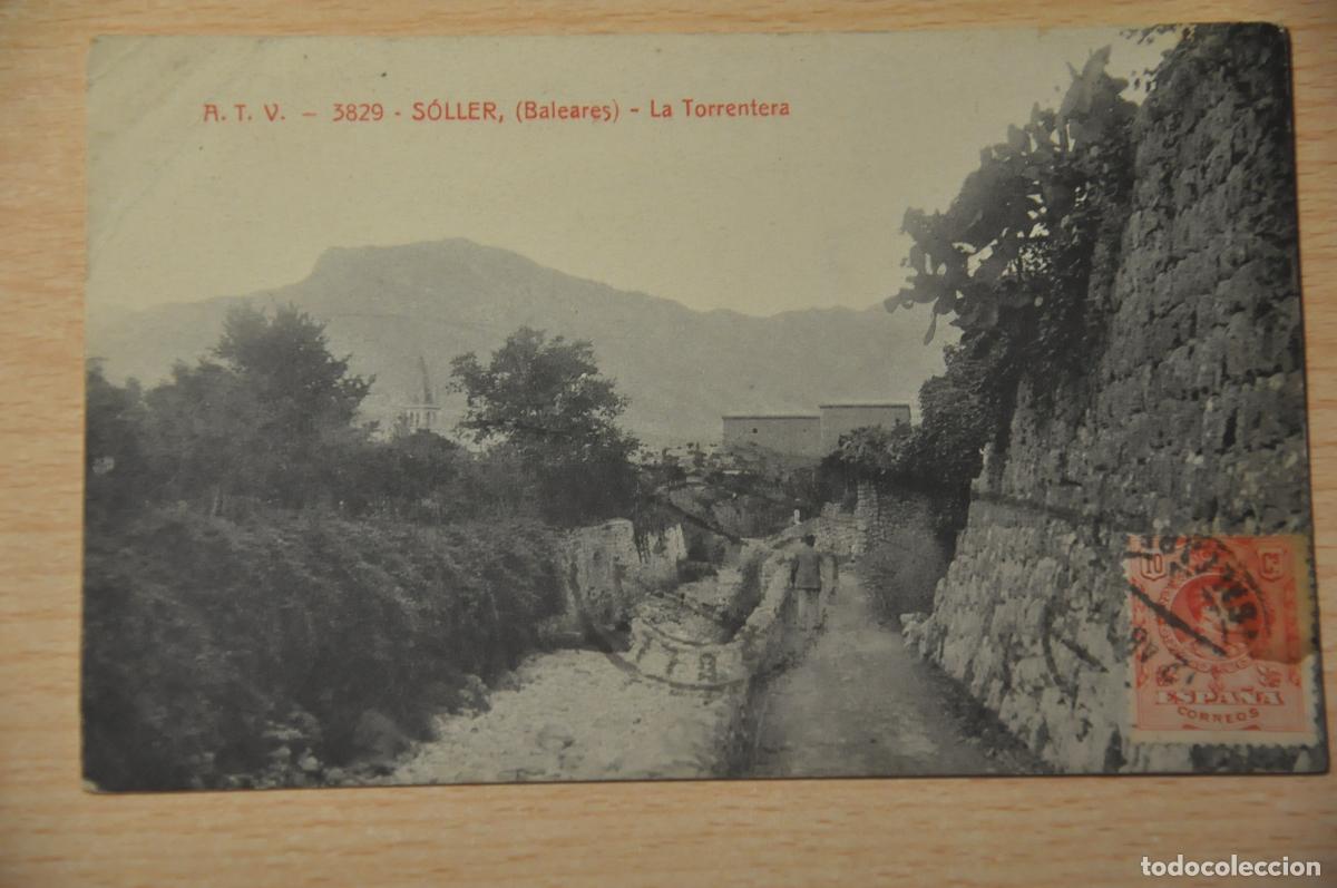Postales: postal soller (baleares), la torrentera, atv 3829