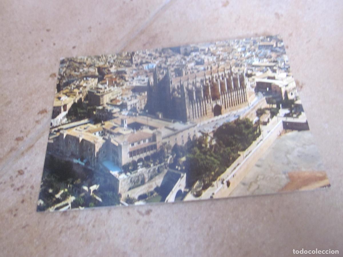 Postales: POSTAL ESCRITA PALACIO DE LA ALMUDENA - CATEDRAL DE PALMA - MALLORCA - A&Ntilde;OS 80/90