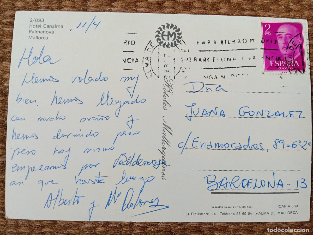 Postales: PALMANOVA - MALLORCA - HOTEL CANAIMA - Foto 2