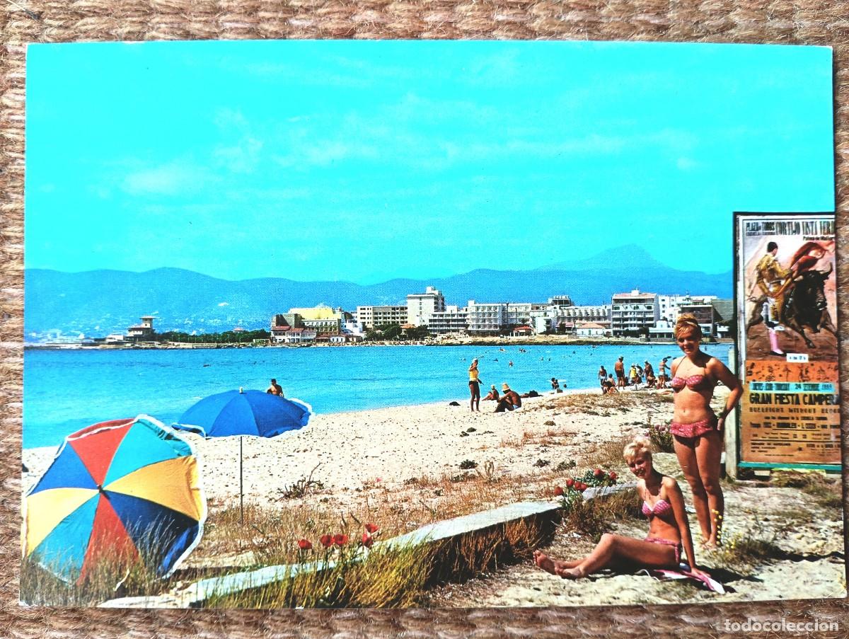 Postales: TURISTAS EN PLAYA CA'N PASTILLA - MALLORCA - ED. CASA PLANAS