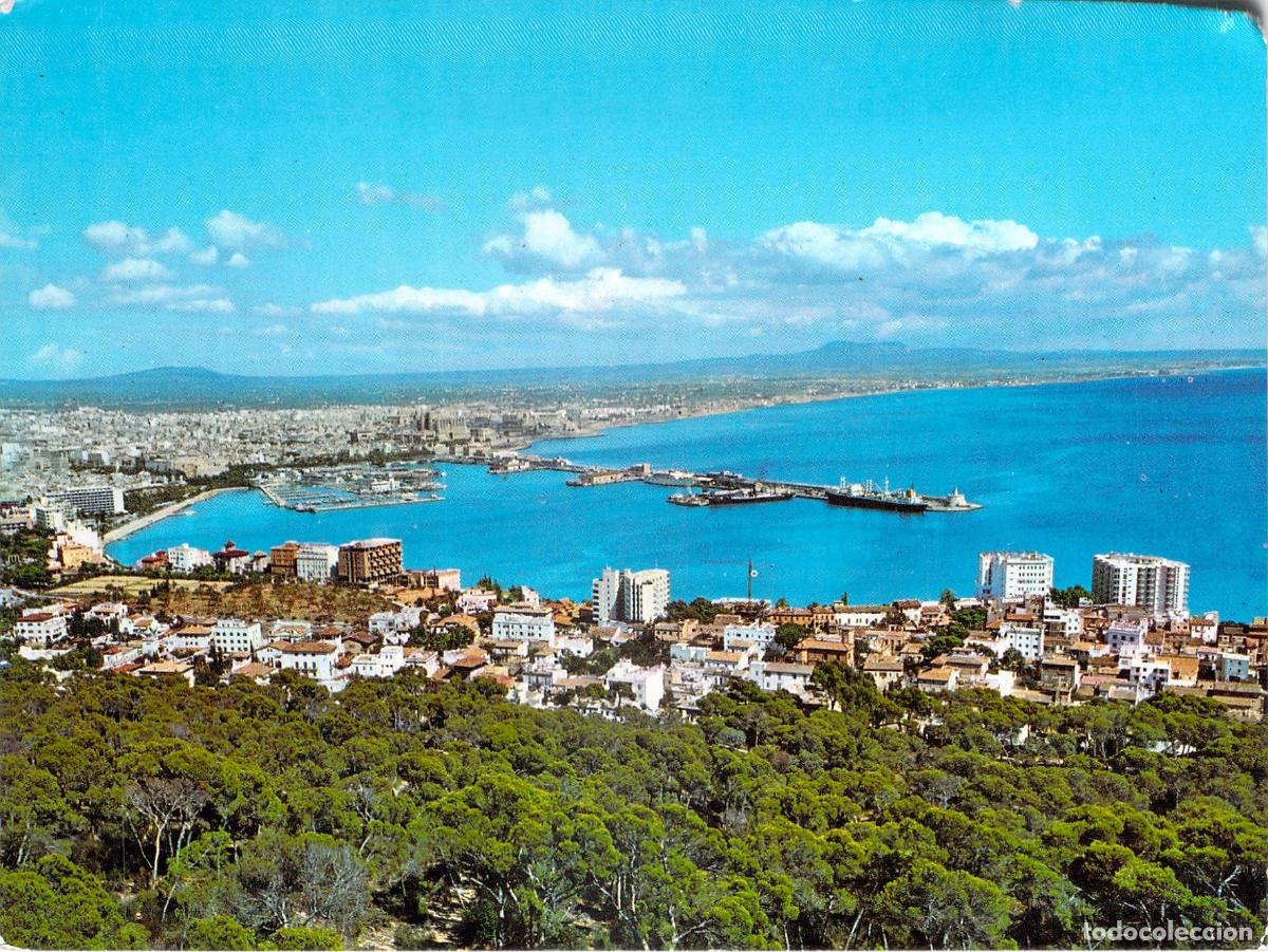 Postales: Postal de Palma de Mallorca, Vista General desde Castillo de Bellver