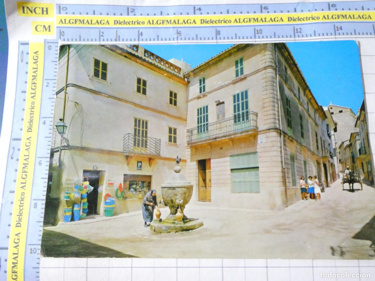 Postales: POSTAL DE MALLORCA. A&Ntilde;O 1964. POLLENSA FUENTE DEL GALLO IGLESIA DE MONTESI&Oacute;N. 2165 PLANAS. 2361