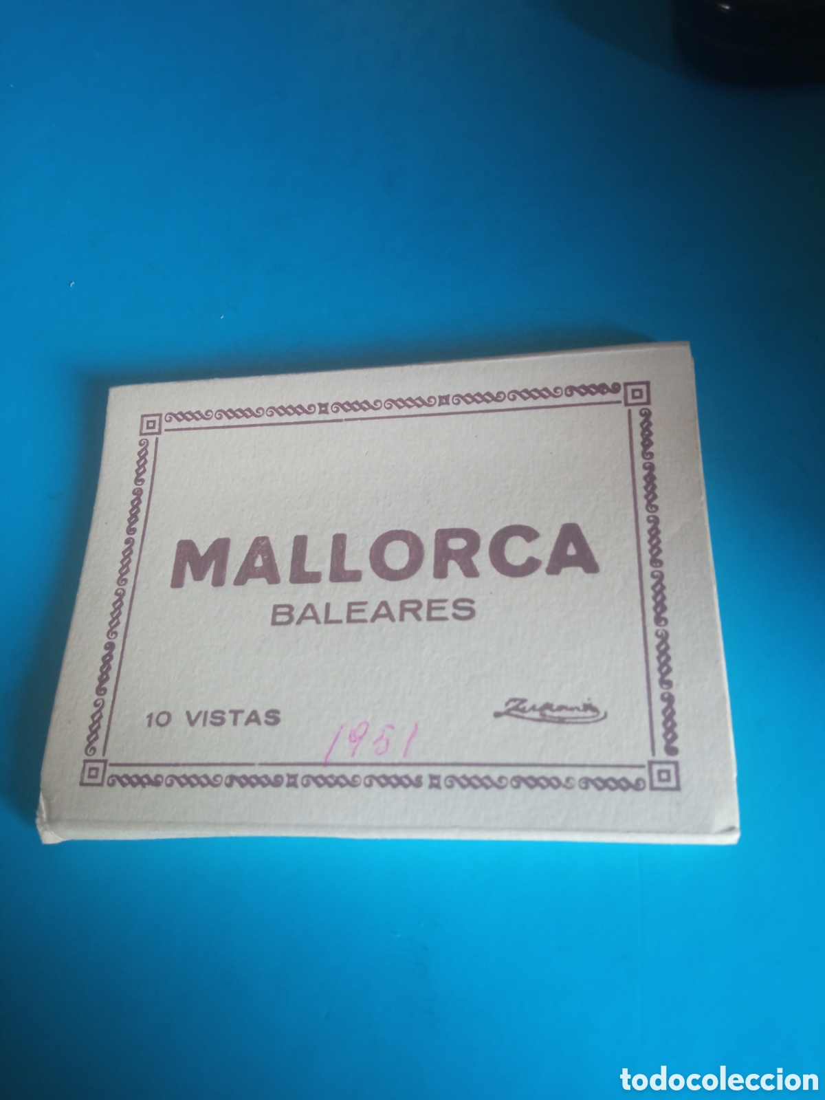 Postales: Antiguo acorde&oacute;n de 10 antiguas fotograf&iacute;as en miniatura de Mallorca, miden 91x70 mm