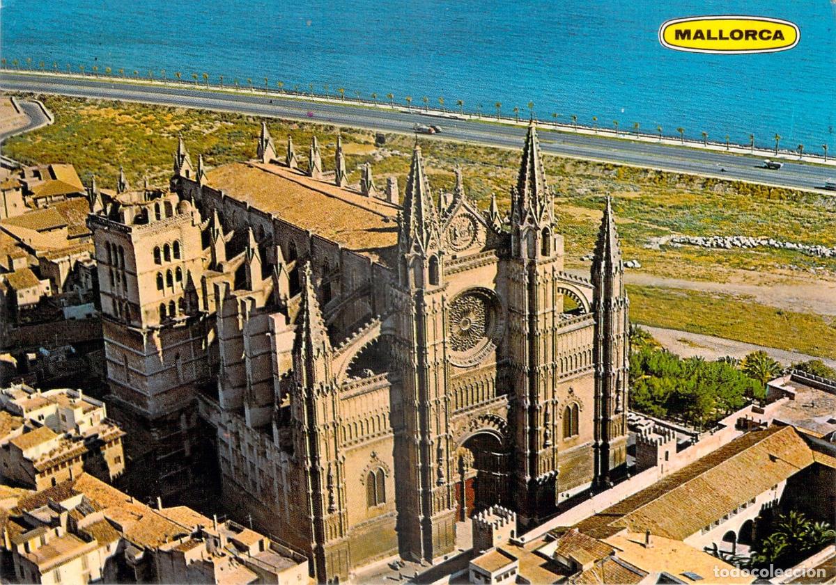 Postales: Postal de la Catedral de Palma en Mallorca