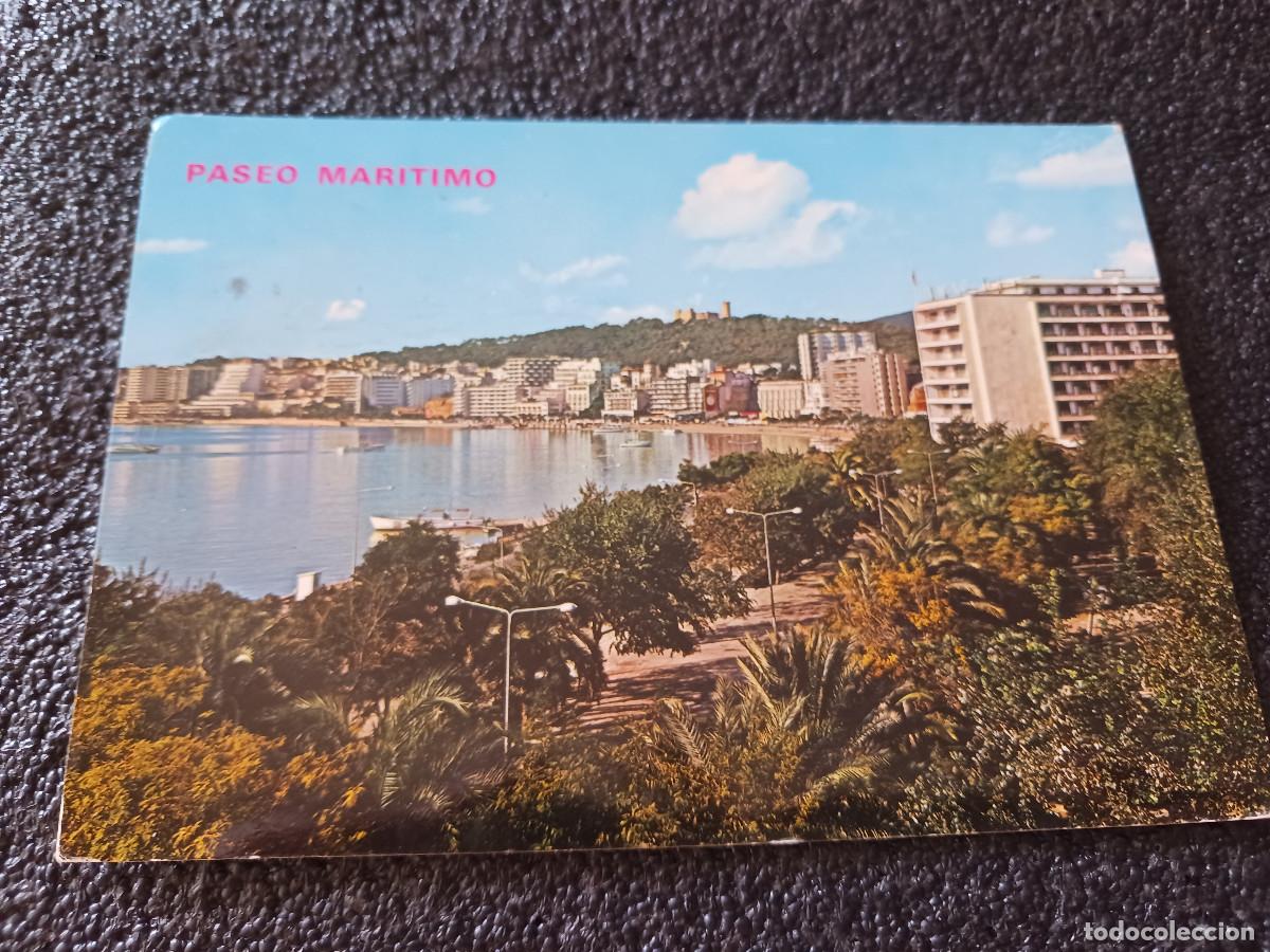 Postales: palma de mallorca, vista del paseo maritimo, ed. tomas de pedro, circulada 1974