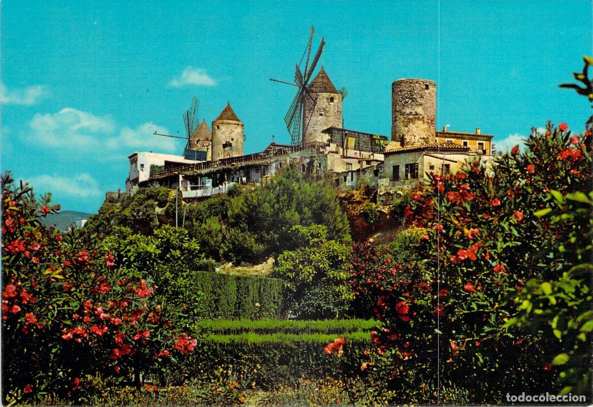 Postales: Postal de los Molinos de el Jonquet en Palma, Mallorca