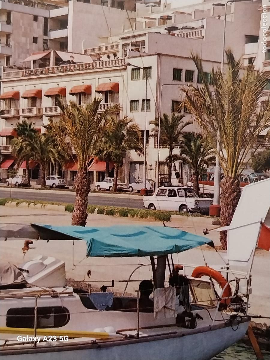 Postales: PASEO MARITIMO PALMA MALLORCA ED NEVCOLOR 1036B SC ORIGINAL ANIMADA COCHES CLASICOS BARCAS