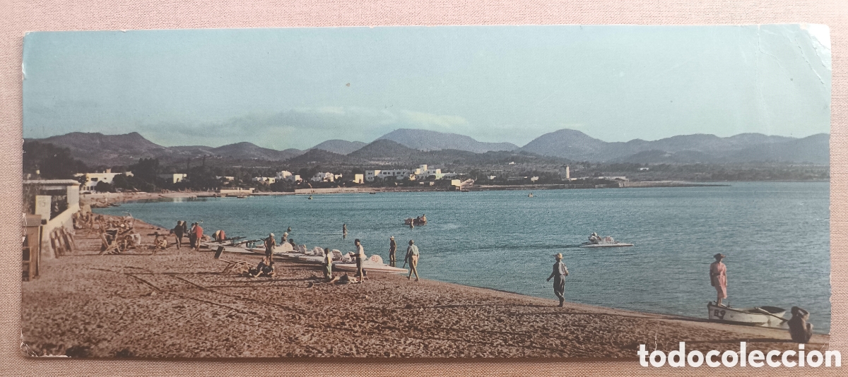 Postales: EIVISSA SANT ANTONI VISTA PANOR&Aacute;MICA POSTAL A COLOR IBIZA BALEARS C. 1960