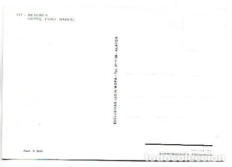 Postales: HOTEL &rdquo; PORT MAHON &rdquo;.- MENORCA - Foto 2