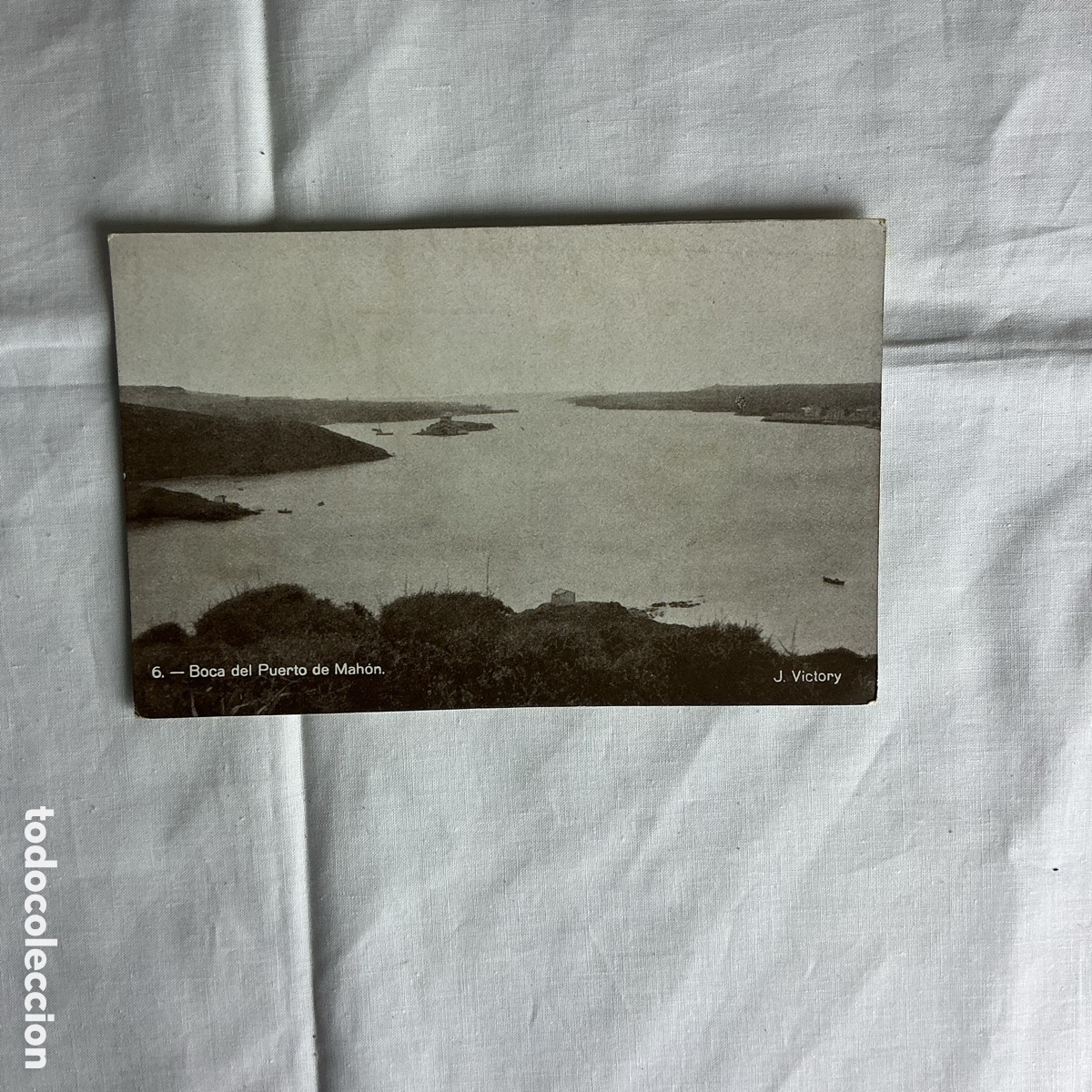 Postales: Postal Menorca &ndash; Puerto de Addaia &ndash; Blanco y negro &ndash; Original de la &eacute;poca
