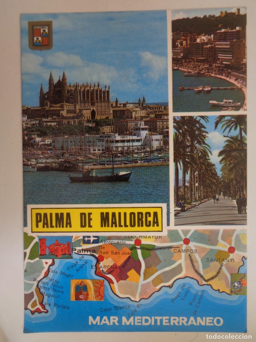 Postcards: POSTAL DE PALMA ( MALLORCA ): CATEDRAL Y PUERTO . A&Ntilde;OS 70
