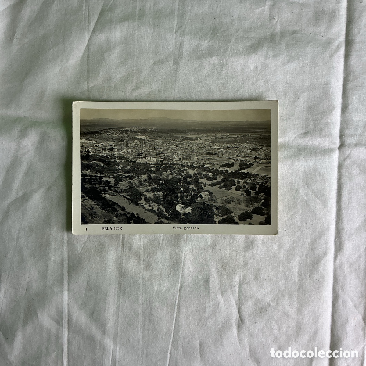 Postales: Postal Felanitx Vista General Blanco y negro Original de la &eacute;poca 1950