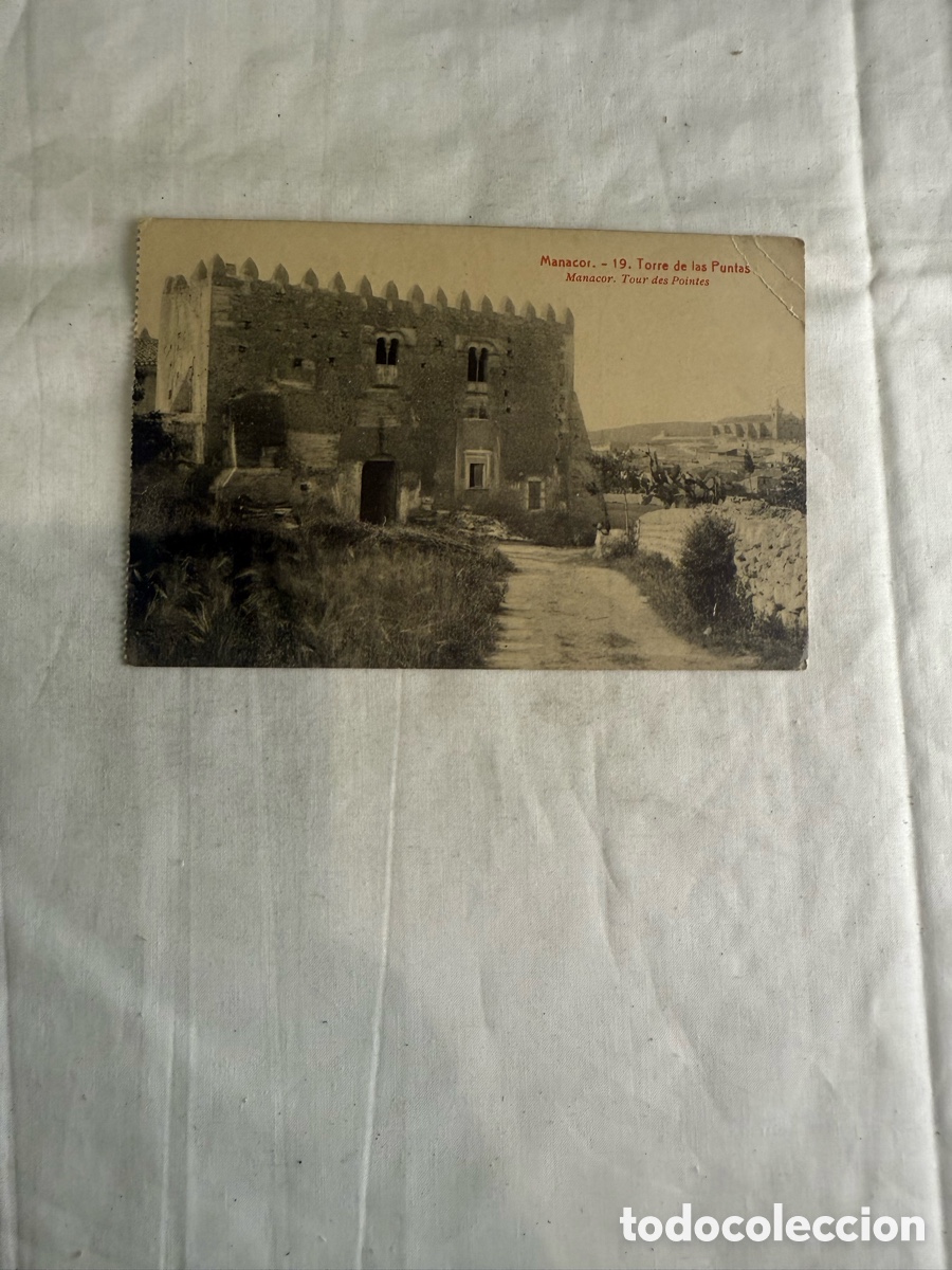 Postales: Postal Manacor &ndash; Torre de las Puntas &ndash; Blanco y negro &ndash; Original de la &eacute;poca