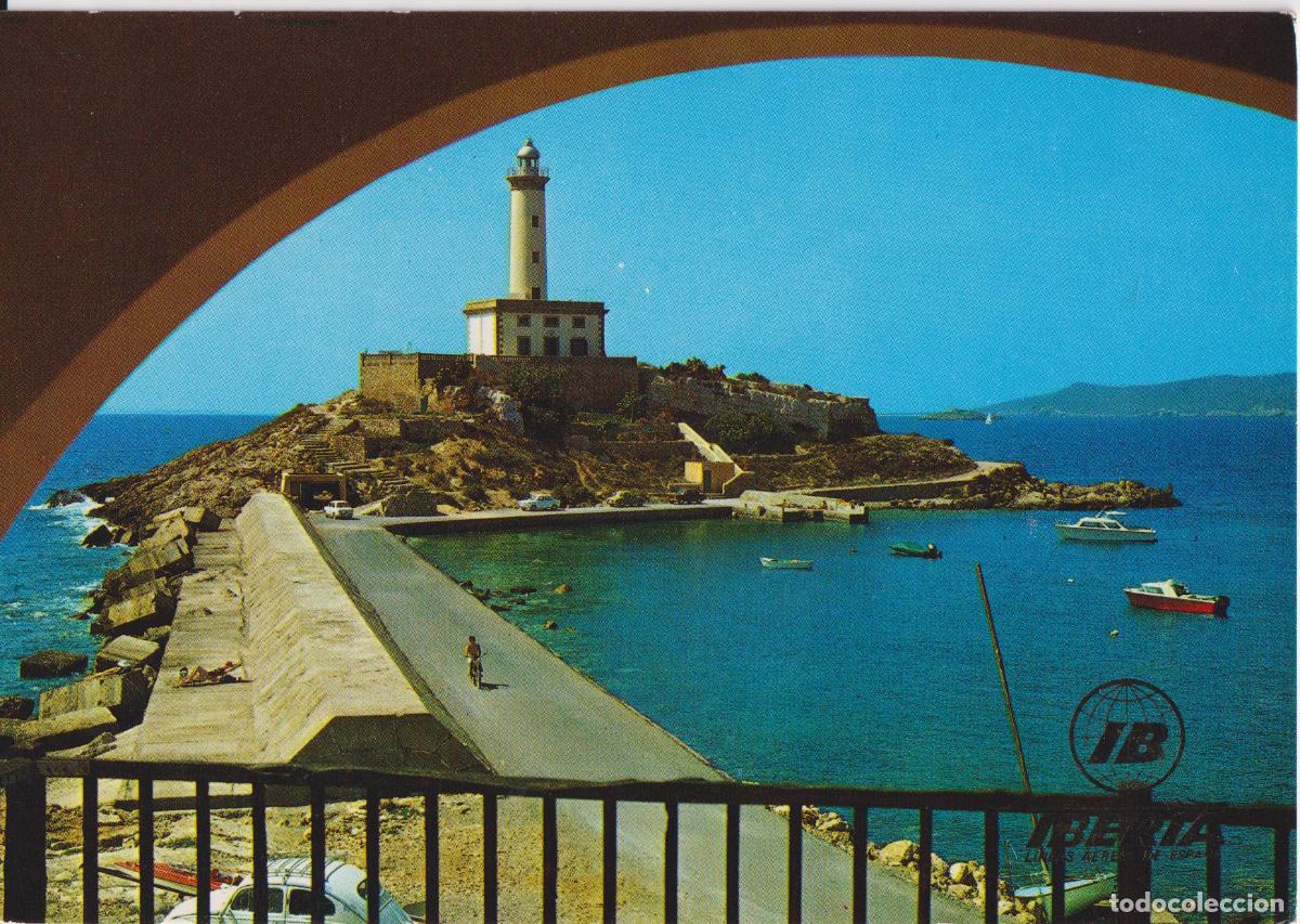 Postales: IBIZA, ISLA BLANCA, FARO BOTAFOC - ED.IBERIA ESCUDO DE ORO - S/C