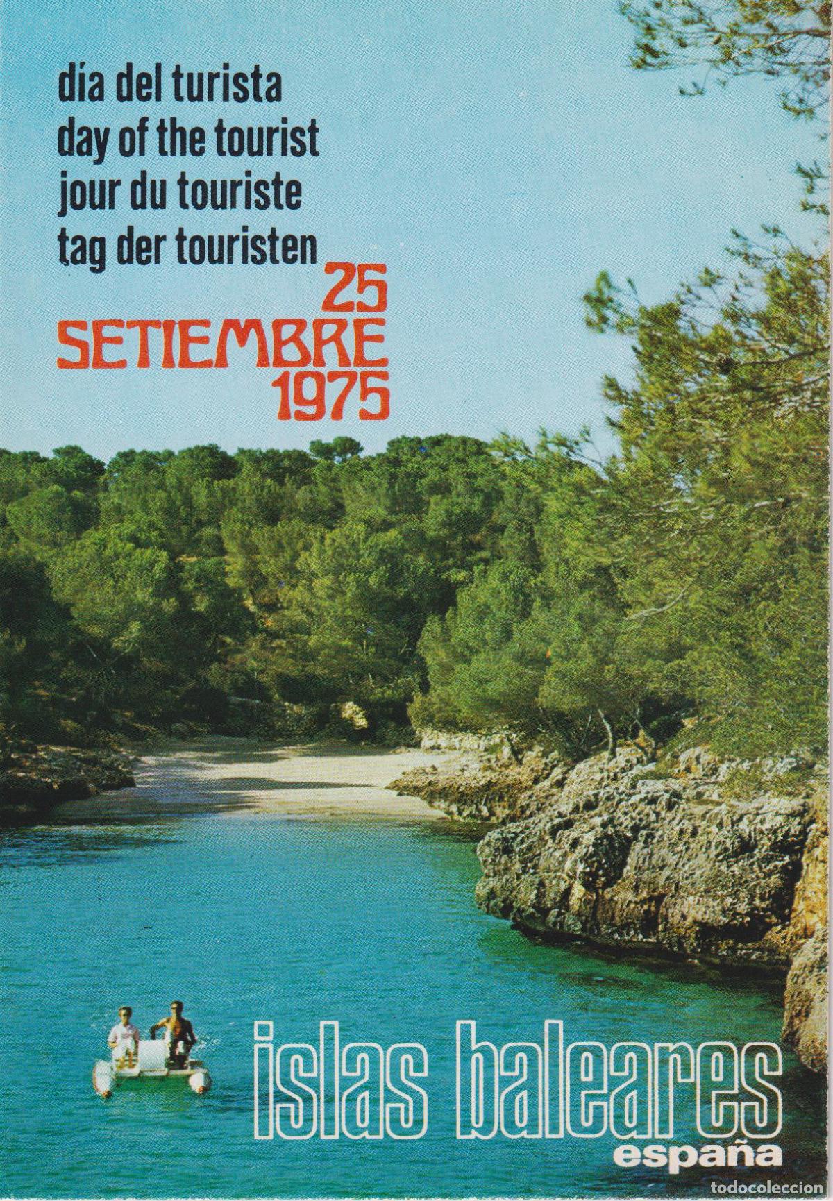 Postales: ISLAS BALEARES - DIA DEL TURISTA - 25 SETIEMBRE 1975 - FOTO CINE CASA PLANAS - S/C