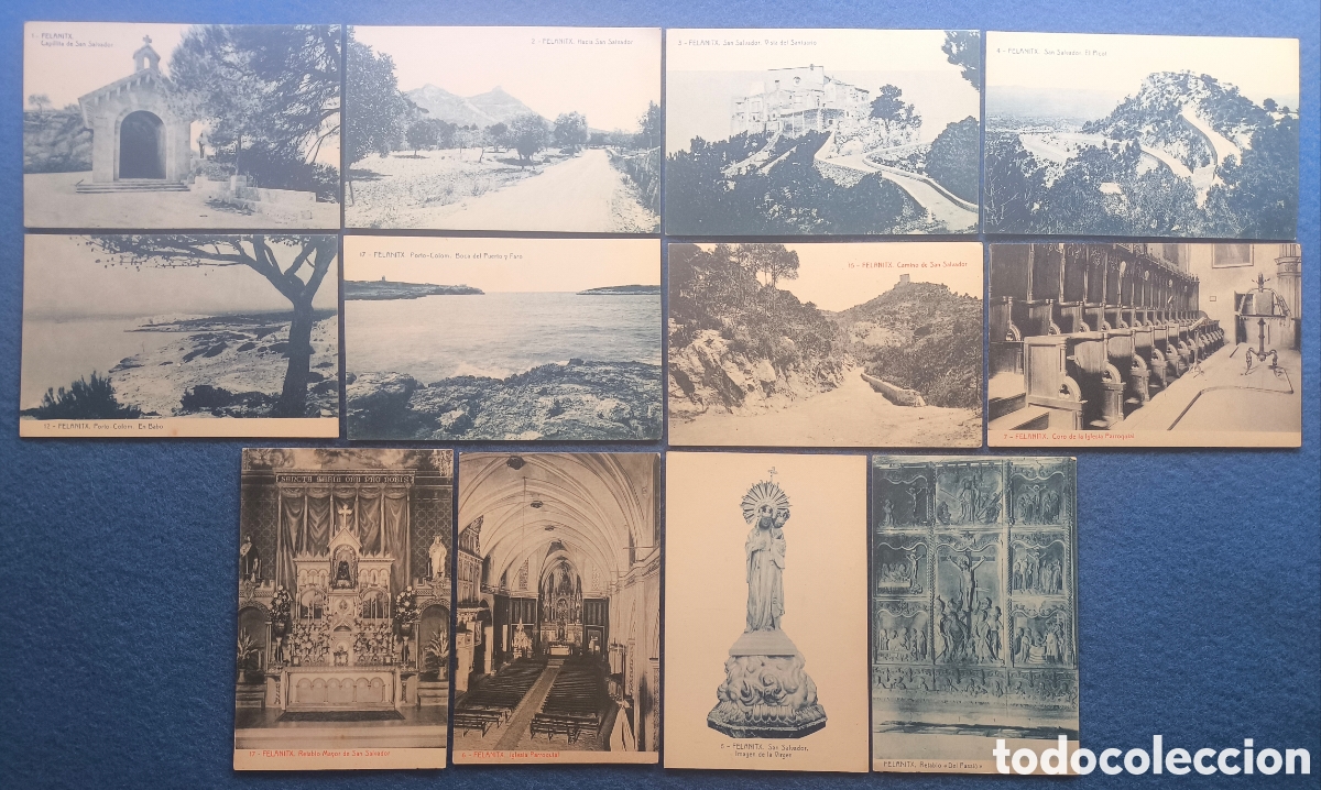 Postales: FELANITX POSTAL FOTOTIPIA LOTE 12 IMP. REUS MIGJORN MALLORCA BALEARS C. 1920