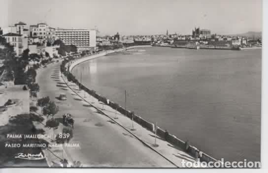 Postales: MALLORCA ESCRITA PALMA PASEO MARITIMO