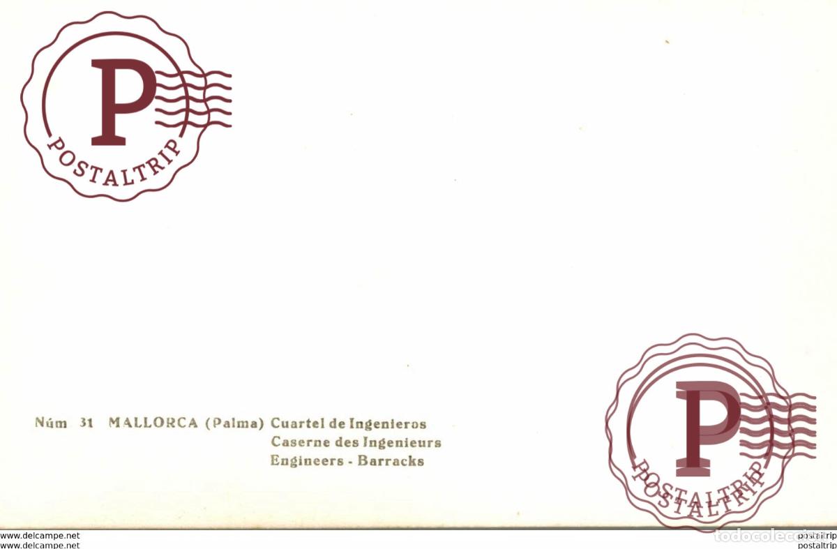 Postales: PALMA DE MALLORCA. CUARTEL DE INGENIEROS - Foto 2