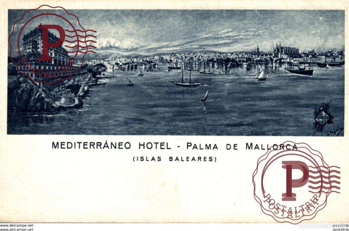 Postales: PALMA DE MALLORCA. HOTEL MEDITERRANEO
