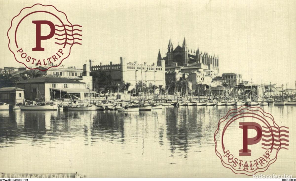 Cartes Postales: MALLORCA. PALMA DE MALLORCA. LONJA Y CATEDRAL. FOTOGRAFICA.
