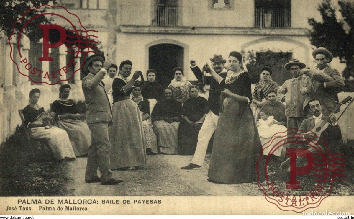 Postales: MALLORCA. BAILE DE PAYESAS.