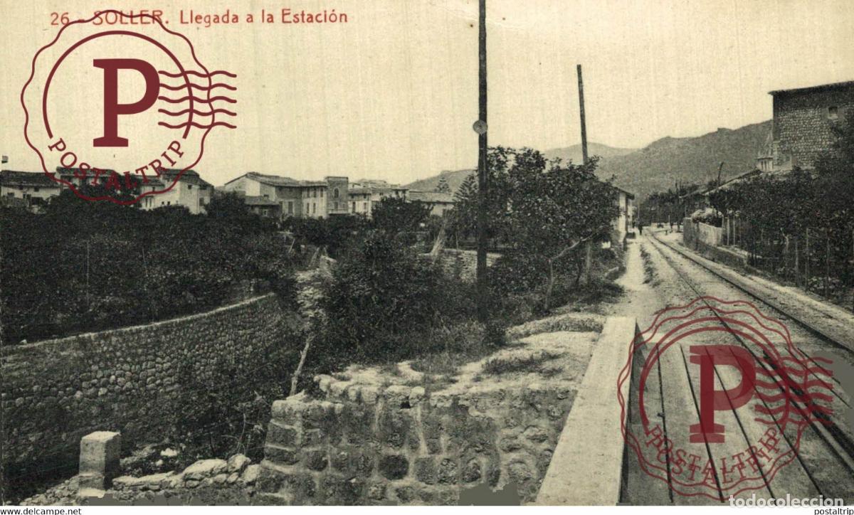 Postales: MALLORCA. SOLLER. LLEGADA A LA ESTACION.