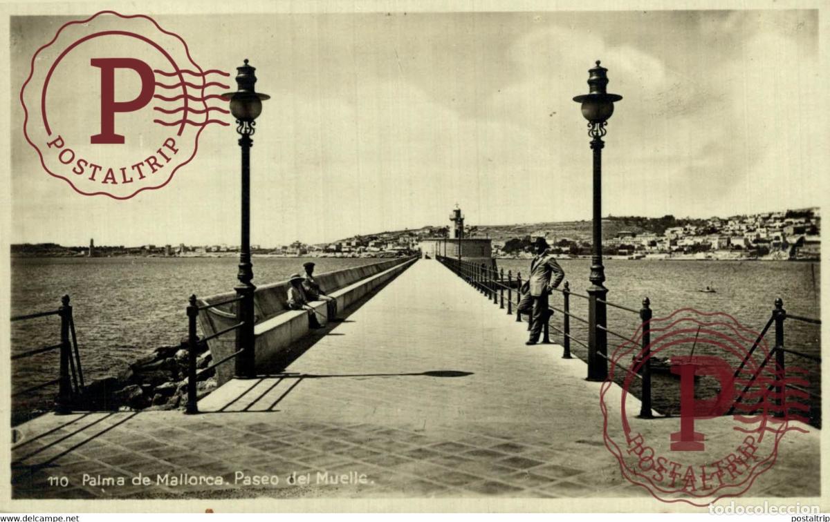 Postales: MALLORCA. PALMA. PASEO DEL MUELLE. FOTOGRAFICA.