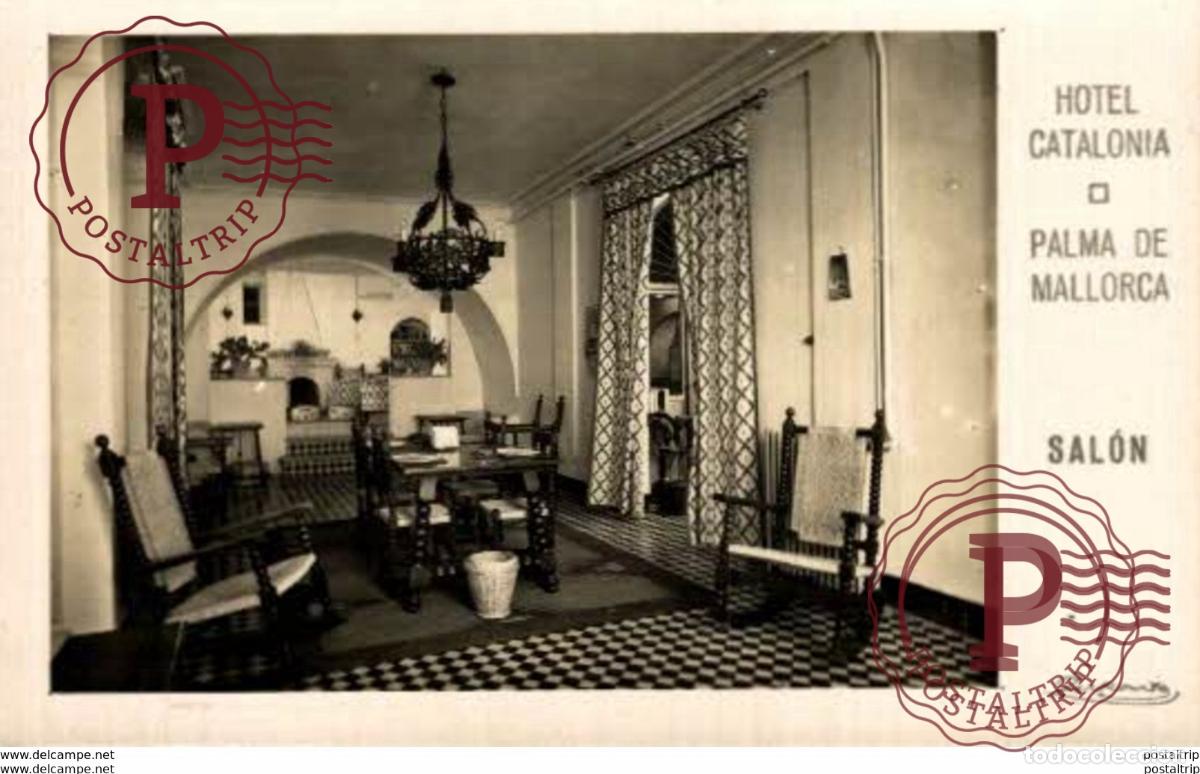 Postales: PALMA DE MALLORCA. HOTEL CATALONIA. SALON