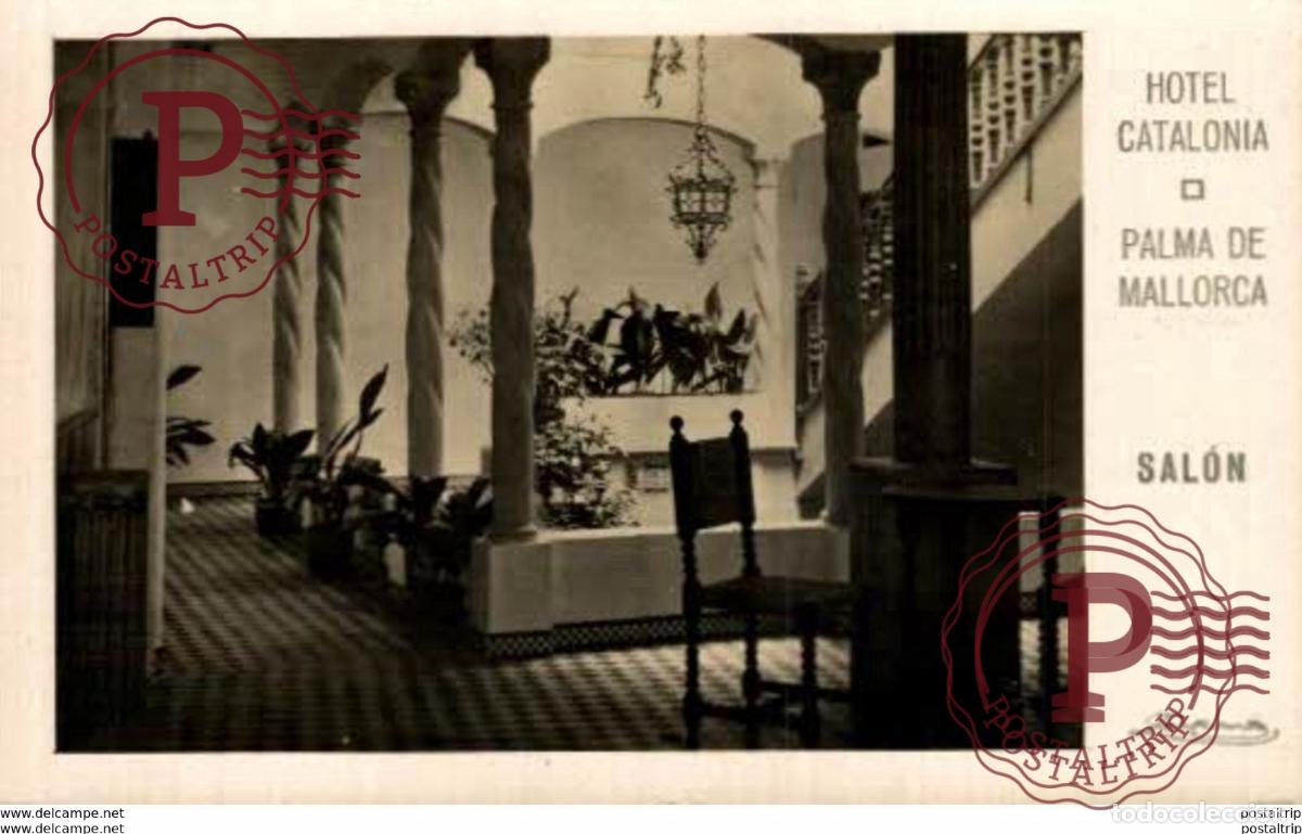 Postales: PALMA DE MALLORCA. HOTEL CATALONIA. SALON