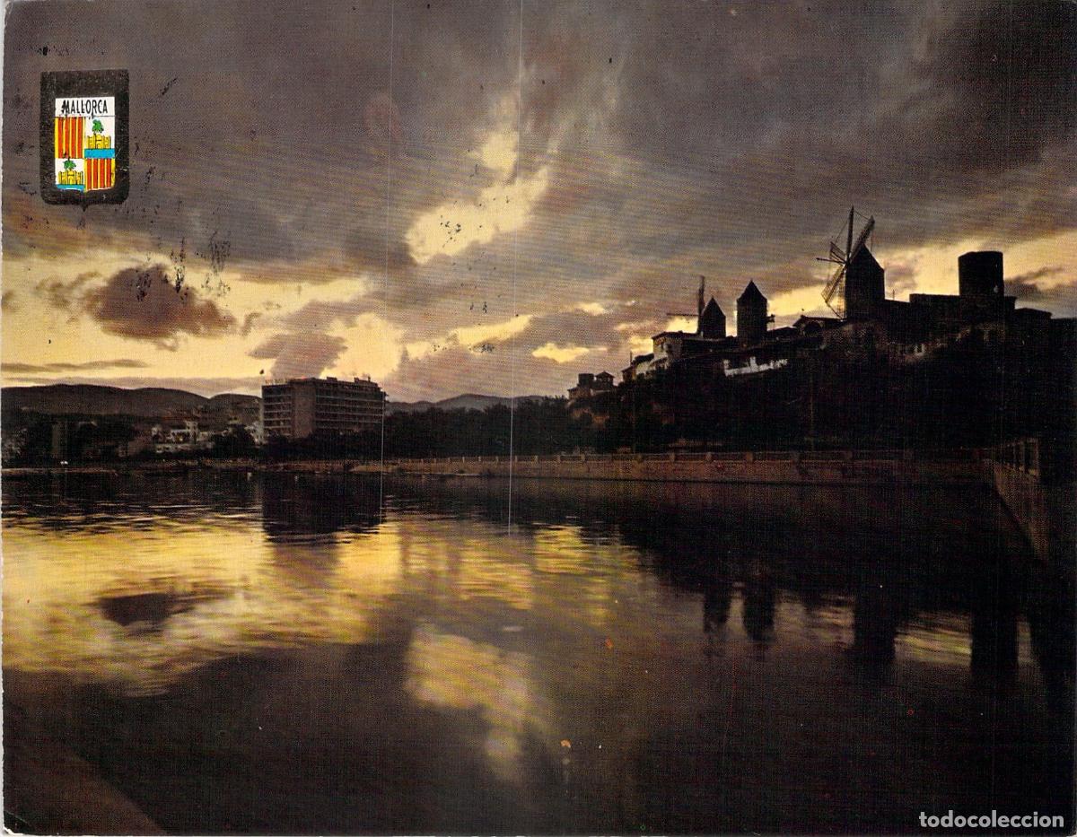 Postales: Postal de Palma de Mallorca, atardecer en los molinos de Es Jonquet