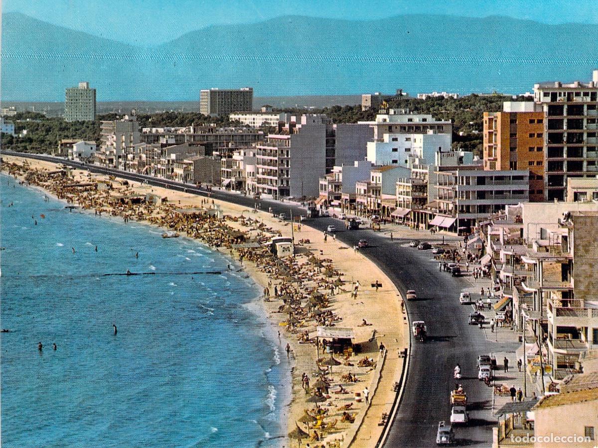 Postales: Postal de la Playa de El Arenal en Palma de Mallorca