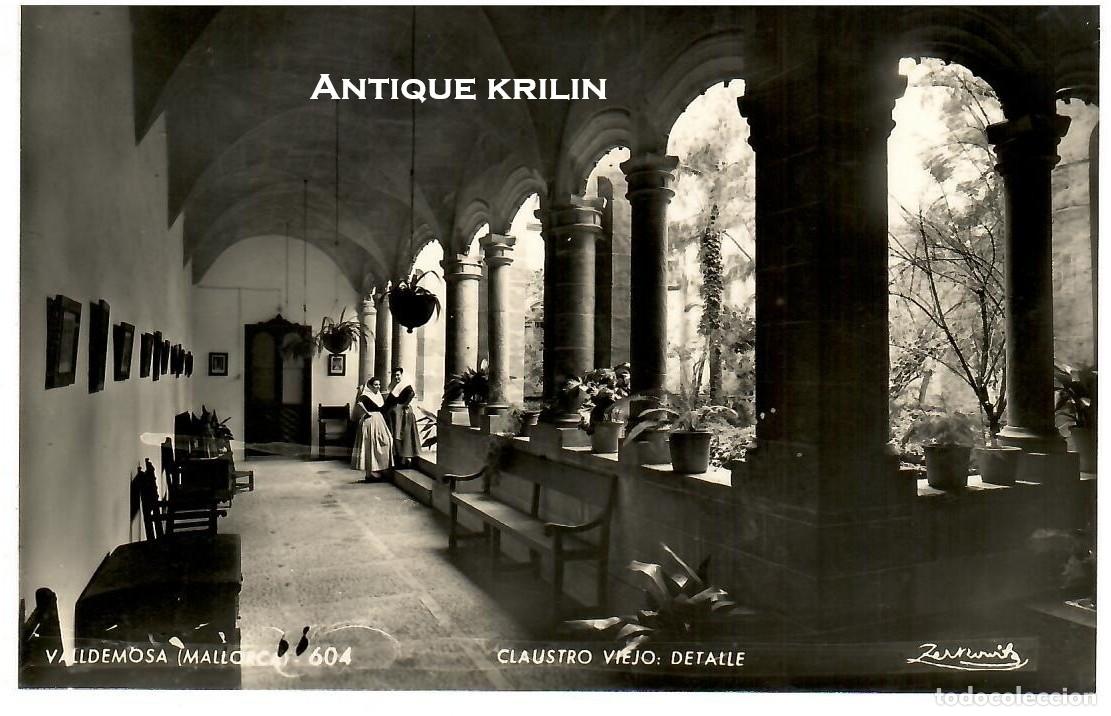 Postales: MALLORCA / VALLDEMOSA N&ordm; 604 CLAUSTRO VIEJO , DETALLE / ZERKOWITZ / SIN FRANQUEAR