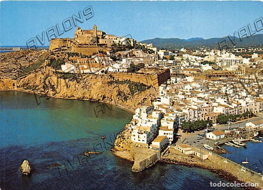 Postales: Vista general de la ciudad de Ibiza - A&ntilde;os 60 - Sin Circular