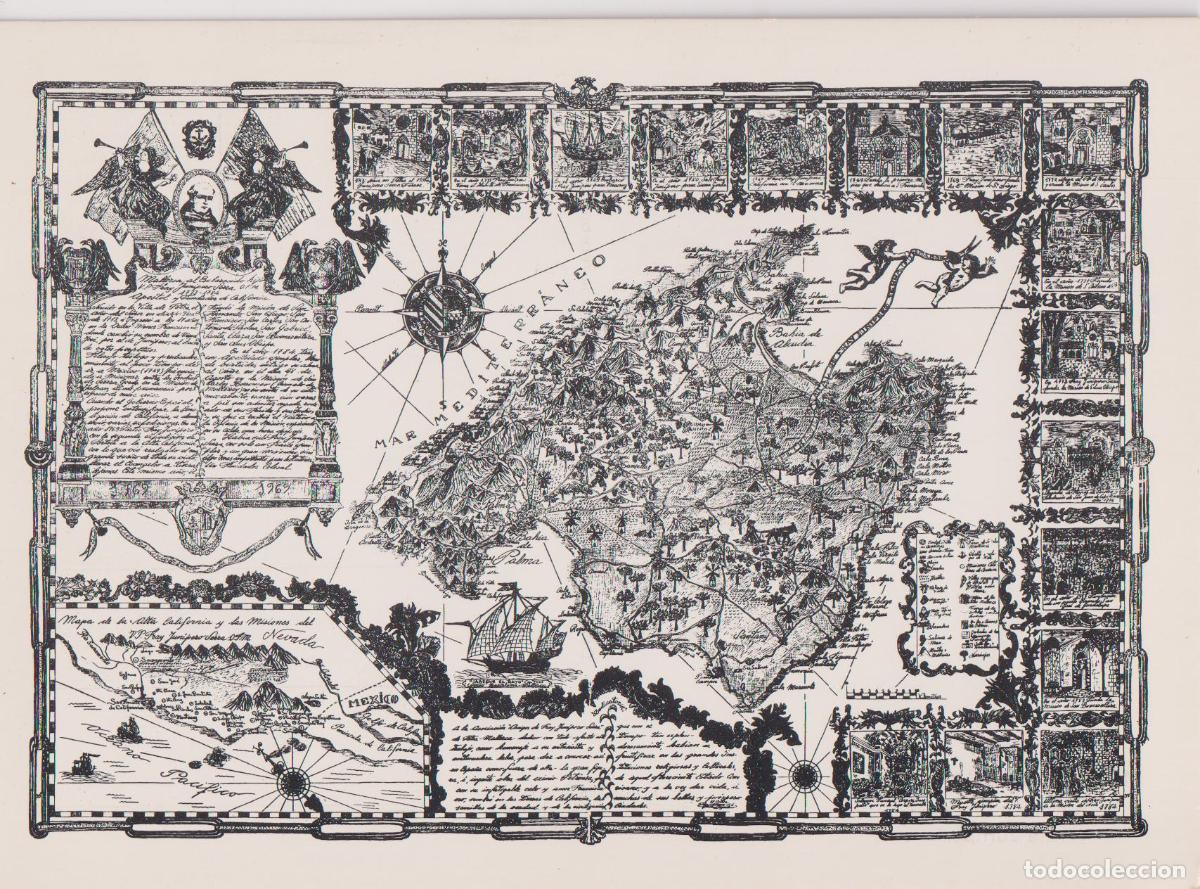 Postales: MALLORCA, MAPA DE MALLORCA (RUTA JUNIPERIANA) &ndash; EDICIONS CORT 13 &ndash; S/C