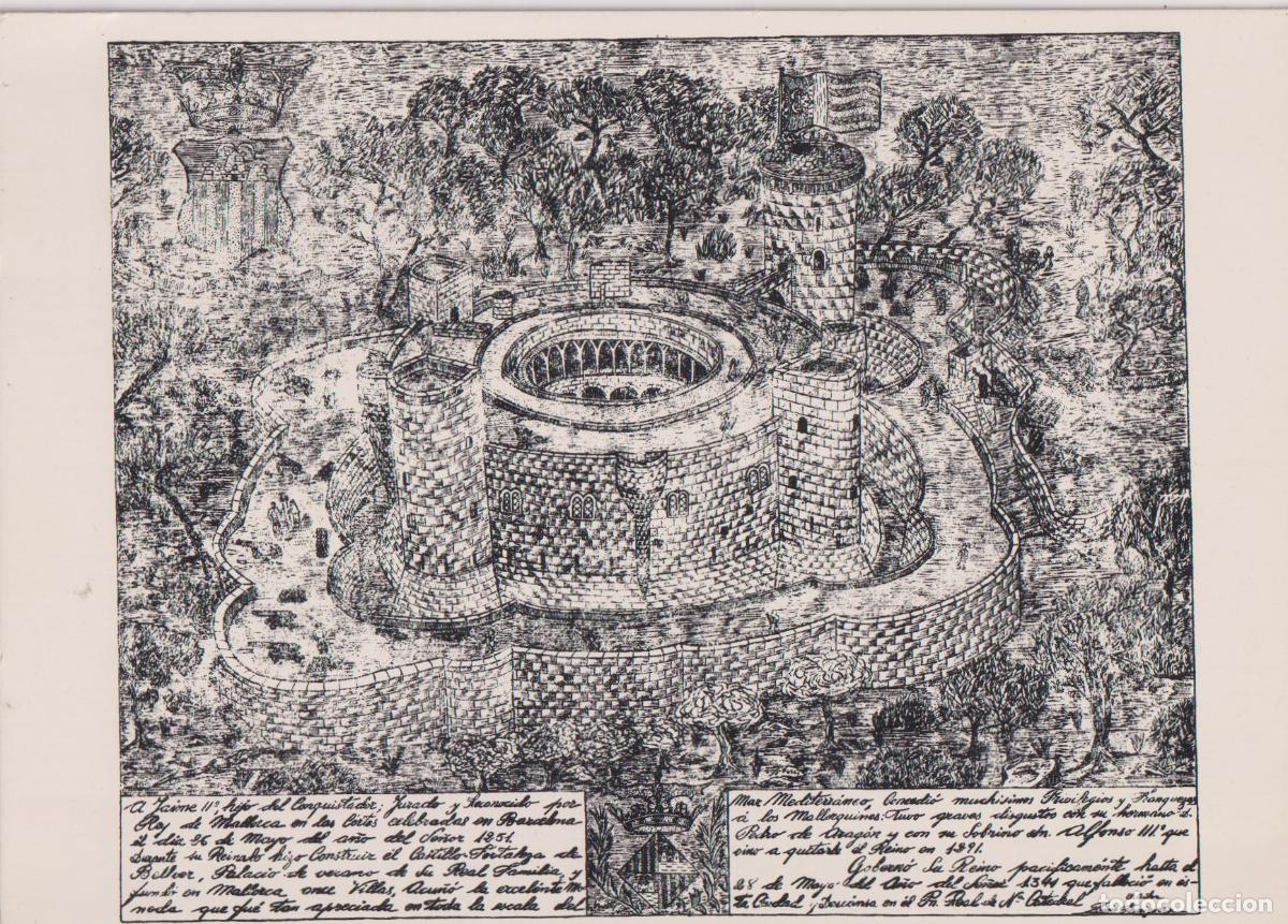 Postales: MALLORCA, CASTILLO DE BELLVER (SIGLO XIII) &ndash; EDICIONS CORT 18 &ndash; S/C
