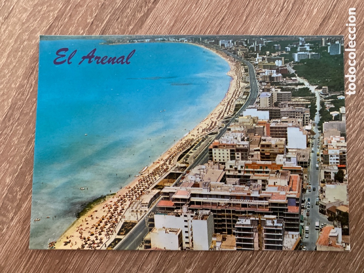 Postales: POSTAL MALLORCA EL ARENAL PLAYA PALMA VISTA PARCIAL A&Eacute;REA