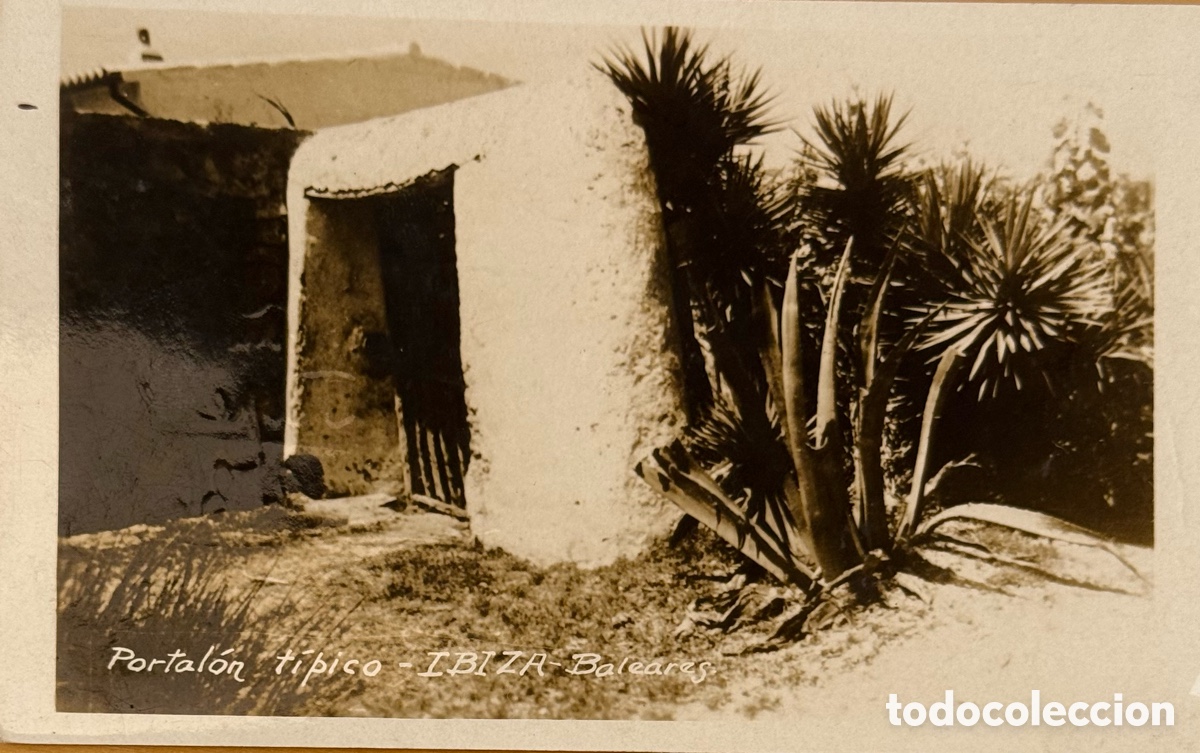Postales: Ibiza Portal&oacute;n t&iacute;pico. Postal circulada a Alemania