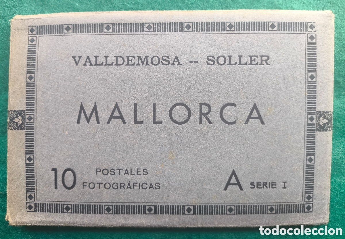 Postales: VALLDEMOSSA S&Oacute;LLER POSTAL FOTOGR&Aacute;FICA BLOC 10 BALEARS CASA TRUYOL C. 1950