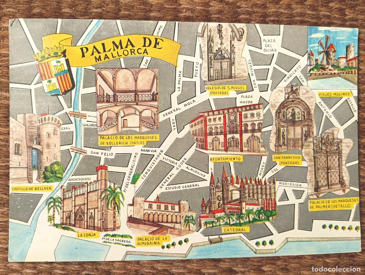 Postales: PALMA DE MALLORCA - PLANO - MAPA - ED. FRESMO