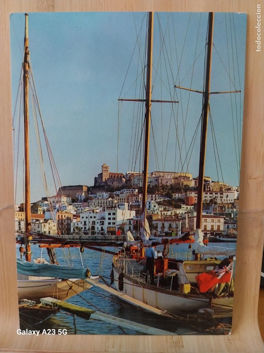 Postales: IBIZA DESDE CLUB NAUTICO ED CASA PLANAS 51 BARCOS ANIMADA